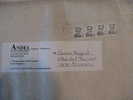 Bande De 4 Timbres Sur Enveloppe Bulles 300x200 - Briefe U. Dokumente