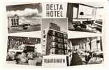 'Delta Hotel', Vlaardingen Holland Real Photo Postcard Multiview Lounge Dining Room Modern Architecture - Vlaardingen