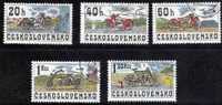Tchécoslovaquie 1975 N°Y.T. : 2117 à 2121 Obl. - Used Stamps