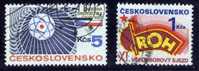 Tchécoslovaquie 1987 N°Y.T. : 2718 Et 2719 Obl. - Used Stamps