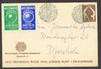 Sweden 1950 Special Cancel Card & Labels Stockholm Med Frimärken Jorden Rundt With Stamps Around The World - Storia Postale