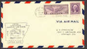 United States US Little Rock Fifth Arkansas Air Tour 1932 Cachet Cover To Chicago - 1c. 1918-1940 Storia Postale