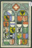 CARTE PATRIOTIQUE - ARMOIRIES DES CANTONS SUISSES - TB - St. Anton