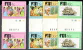 Fiji Scott # 401 - 404 MNH VF Gutter Pairs. 100th Ann. Arrival East Indians To Fiji....................C33 - Fiji (1970-...)