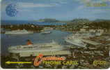 # SAINT_LUCIA 4 Cruiseliners At Castries $20 Gpt -boat,bateau-  Tres Bon Etat - Saint Lucia