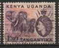 Kenya ,Uganda, Tanganyika ; 1954 N° Y/T: 97  ; Ob  ; Elizabeth II ; Cote Y:  E. - Kenya, Ouganda & Tanganyika