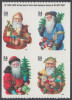 !a! USA Sc# 3537-3540 MNH BLOCK Of 8 (double-sided) W/ Copyright Symbol - Santa Claus - Ongebruikt