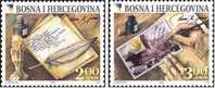 2008 BOSNIA EUROPA 2008 (Letters).  2v: 2.00, 3.00 - 2008