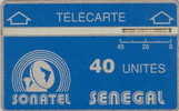 # SENEGAL 1 SONATEL (blue ) 40 Landis&gyr   Tres Bon Etat - Sénégal