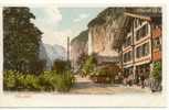 Lauterbrunnen Dorfstrasse Mit Staubbach Um 1900 Fast Wie Neu - Lauterbrunnen