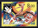 RUSSIA - RUSSIE - RUSLAND : 09-05-2002 (**) : 1V : Europa CEPT 2002 - Circus - 2002
