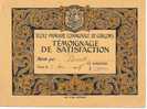 REF LMM8 - TEMOIGNAGE DE SATISFACTION DELIVRE EN 1918 - Zonder Classificatie