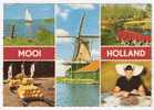 MOOI , Holland ; Multivues: Fromage, Moulin, Tulipe, Nettoyage De Champignons ; Postée De SLUIS ( Zeeland ), 1965 ;B/ TB - Sluis