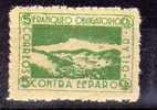 Viñeta Contra El Paro DILAR, 5 Cts Verde , Guerra Civil ** - Spanish Civil War Labels