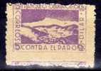 Viñeta Contra El Paro DILAR, 5 Cts Violeta Claro, Guerra Civil ** - Spanish Civil War Labels