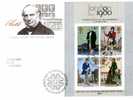 FDC 1980 LONDON ´80 BLOC - 1971-1980 Dezimalausgaben