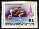 COTE D 'IVOIRE   N° 515   * *    JO 1980   Lutte - Wrestling