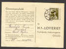 Norway Mi. 311 National Help Hilfe Kronprinz Crownprince Olaf In Uniform On ARENDAL 1946 Cancel H7-Lottery Card - Lettres & Documents