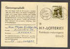 Norway Mi. 311 National Help Hilfe Kronprinz Crownprince Olaf In Uniform On BERGEN HAVNEN 1946 Cancel H7-Lottery Card - Storia Postale