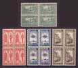 1940 TURKEY THE 100TH ANNIVERSARY OF THE POST BLOCK OF 4 MNH ** - Unused Stamps