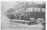 94 )) IVRY, Inondations 1910, Président Fallières, MM Lépine, Coutant Millerand Et Brillant, CM 47 - Ivry Sur Seine
