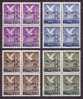 1947 TURKEY THE IZMIR INTERNATIONAL FAIR BLOCK OF 4 MNH ** - Unused Stamps