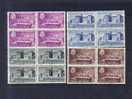 1948 TURKEY THE 25TH ANNIVERSARY OF THE LAUSANNE TREATY OF PEACE BLOCK OF 4 MNH ** - Neufs