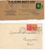 GRANDE-BRETAGNE /GREAT BRITAIN -1947-1949-MICROPERFORE- 4 LETTRES/FRONT - Cartas & Documentos