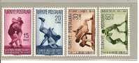 Tur Mi.Nr. 1231-34// -  TÜRKEI - Freistilringen, EM 1949 ** (Sport. Deporte) - Unused Stamps