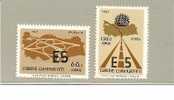 Tur Mi.Nr. 2058-59/ -  TÜRKEI -/ EUROPASTRASSE 1967 **MNH - Unused Stamps