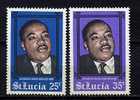 Ste Lucie ** N° 233/234 - Mort De Martin Luther King - St.Lucie (1979-...)