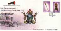 ZIMBABWE 1990 FDC Commonwealth Conf Nr. 448-449 #707 - Zimbabwe (1980-...)