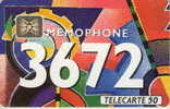 # France 266Aa F293b MEMOPHONE 3672 GEOMETRIE 50u Sc4 St Nr 10.92 Tres Bon Etat - 1992