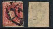 ESPAGNE / 1860 ISABELLE II # 49, 12 C. Carmin Sur Chamois Ob. / COTE 18.00 EUROS - Used Stamps