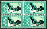 BRD Bund 1976, Olympische Spiele, Olympics, Sport, Swimming High Jump **, MNH, Block Of 4 - Verano 1976: Montréal