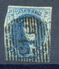 Belgie - Belgique Ocb Nr :  7  P45  Gewoon Papier  (zie Scan) Medaillons Nipa - 1851-1857 Medaillen (6/8)