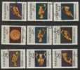 Bulgaria 1966 - Gold Treasures Form Panagursko. Complete Set Of 9 - Gebruikt