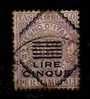1922 - MARCHE DA BOLLO PER CAMBIALI - Lire 5 Su 5,60 - Fiscale Zegels