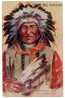 CPA INDIEN - CHIEF BIG FEATHER PAR PETERSON - GAUFFREE - Indianer