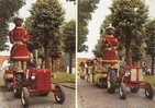 Les Geants De Cambrai "martin Et Martine" Avec Un Tracteur Agricole - Cambrai