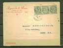 FRANCE N° 111 Bande De 3 Obl. S/Lettre Entiére - Covers & Documents