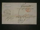 (978) Stampless Cover From Frankfurt To Cognac 1854  Via Tourt Forbach Taxed 6-1/2 – 7 - Prefilatelia