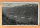 F101 Crans-Montana, Vue Sur La Plaine Du Rhône. Monte Leone. Cachet Montana-Vermala 1938 Vers Henri Chapelle BE. - Crans-Montana