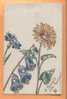 F119 Litho Fleurs Marguerites, Clochettes Et Bleuets Avec Timbres Suisses Dessinés. Cachet Gryon 1907 - Gryon