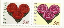 SUECIA 1997 - SAN VALENTIN - YVERT 1964/65** - Ongebruikt