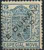 Timbre Especial Móvil E.Durán 5 Cts Azul NO CATALOGADO - Steuermarken