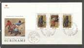 SURINAME 1971 FDC E88  BLANCO VERY FINE - Suriname ... - 1975