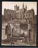 2 Early Postcards Chester Cathedral Cheshire - Exterior & Interior - Ref 397 - Chester