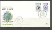 SURINAME 1973 FDC E100 INTERPOL BLANCO VERY FINE - Surinam ... - 1975