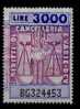 1980 - DIRITTI DI CANCELLERIA - Lire 3.000 - Fiscaux